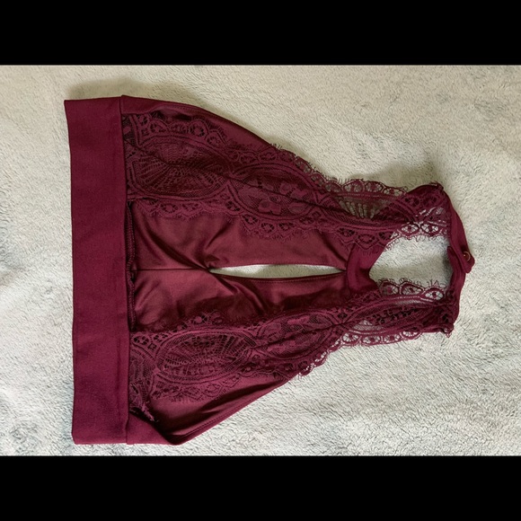 Burgundy two piece Lulus dress small - Picture 5 of 16